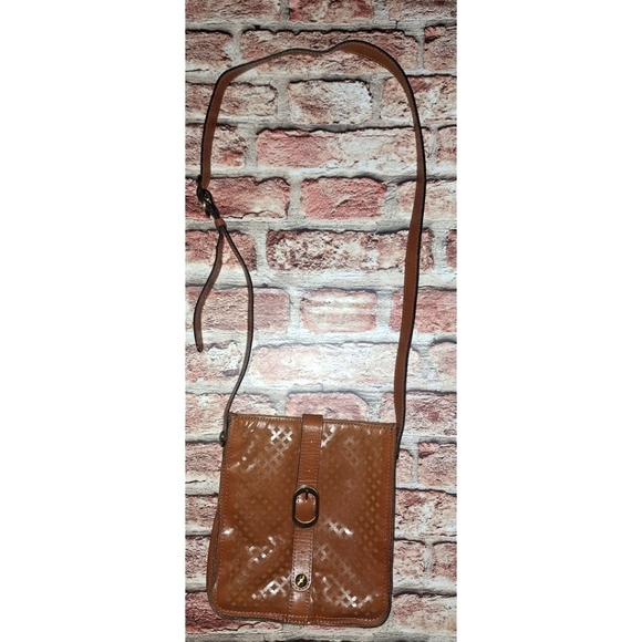 Patricia Nash Venezia Pouch Crossbody - Slim Lattice Cut Out Leather - Picture 12 of 14